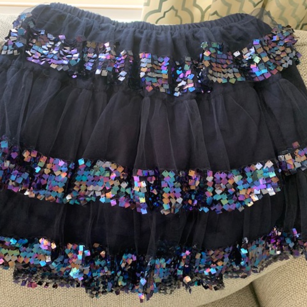 Navy blue dress skirt for girls
